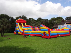 Radical Run Obstacle Course w/ 25ft Tall Slide